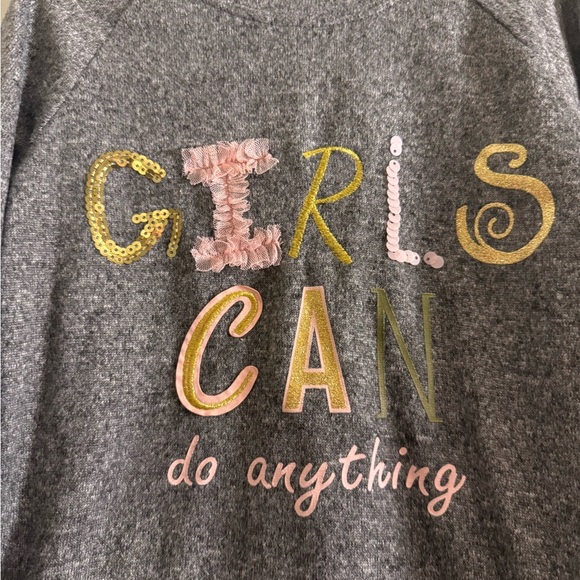 Gray and Pink Crewneck Sweatshirt with Vibrant Graphic - Picture 2 of 6